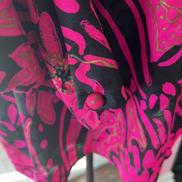 Vintage silk Christian Dior Separates floral blouse - read for condition - Picture 3 of 8